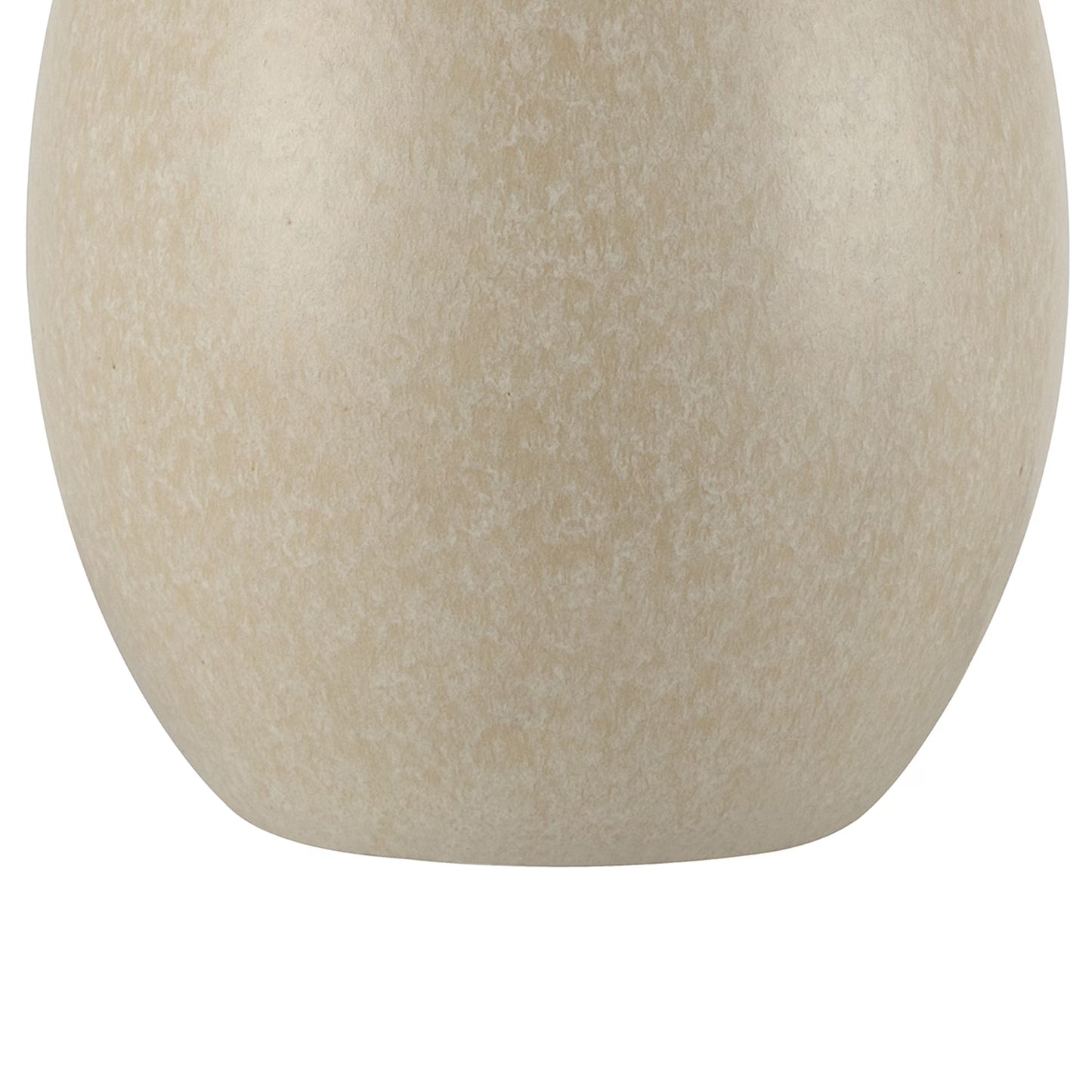Cream Ceramic Table Lamp with Natural Rattan Shade – 18″